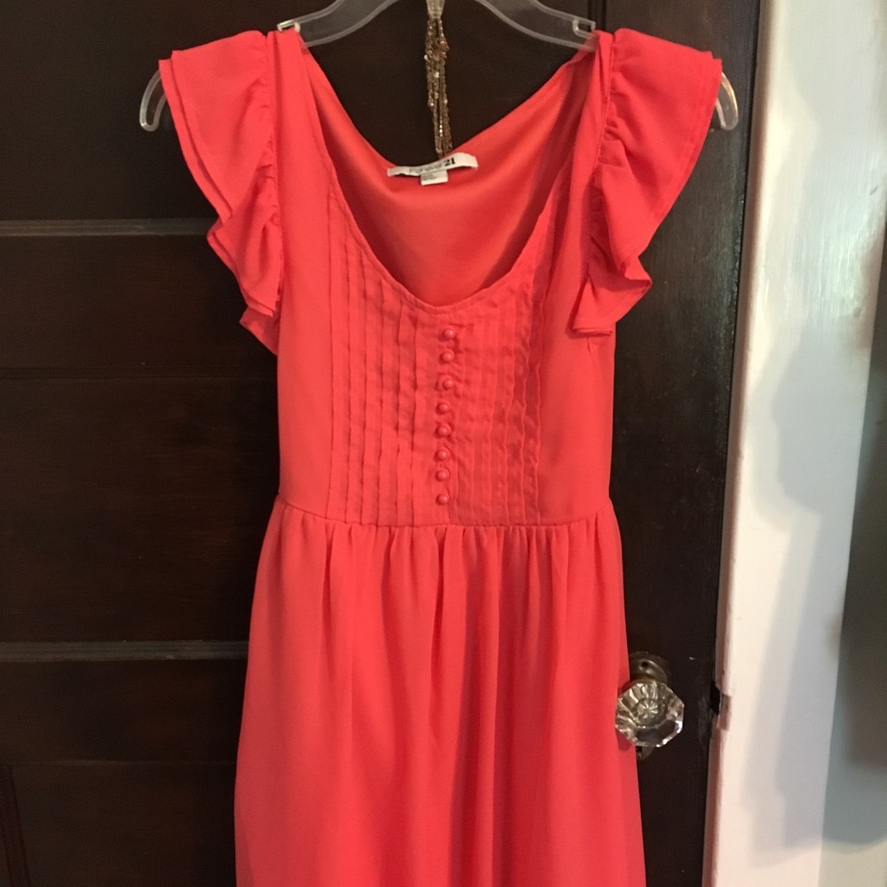Coral dress